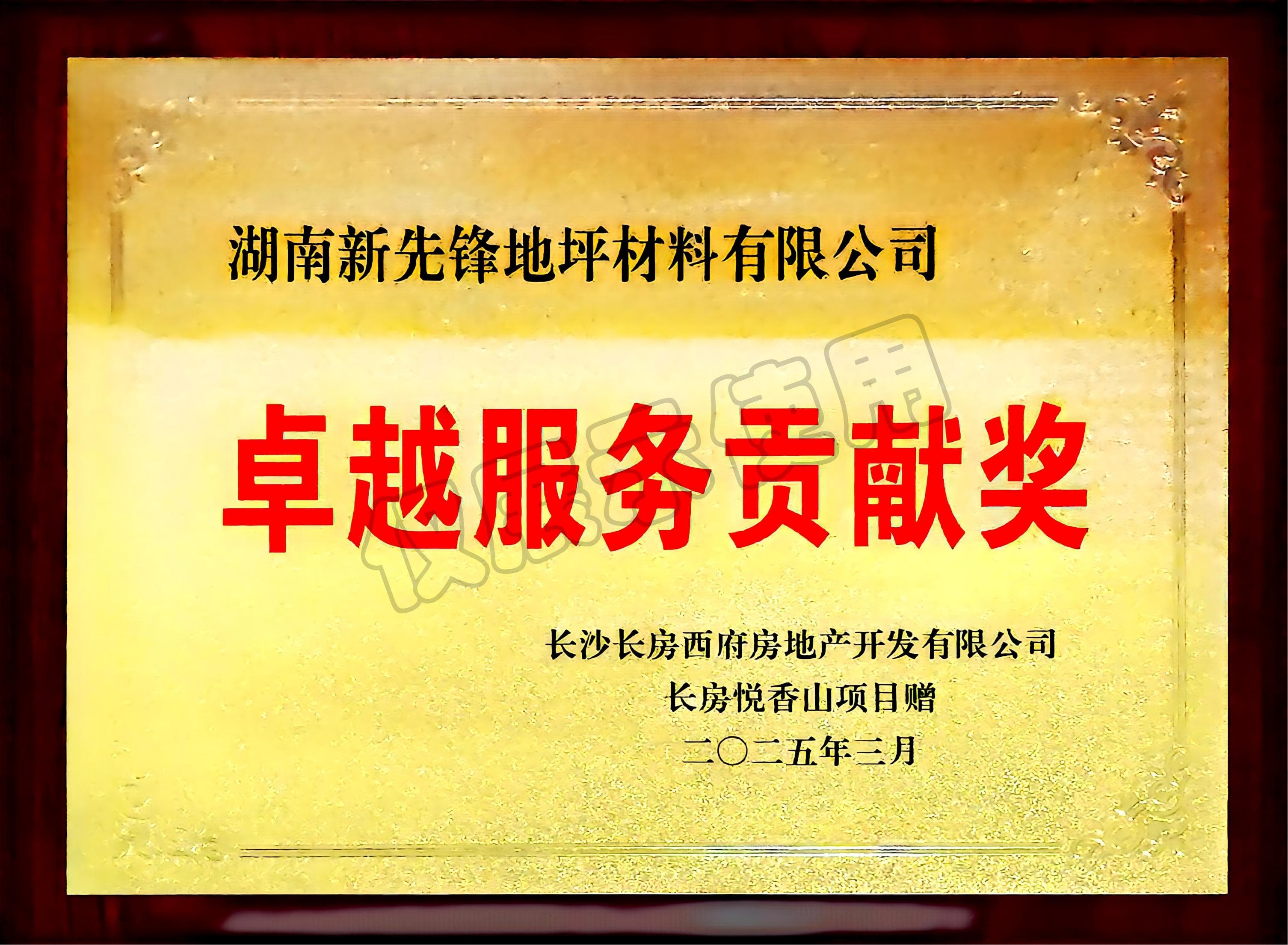 卓越服務(wù)貢獻(xiàn)獎